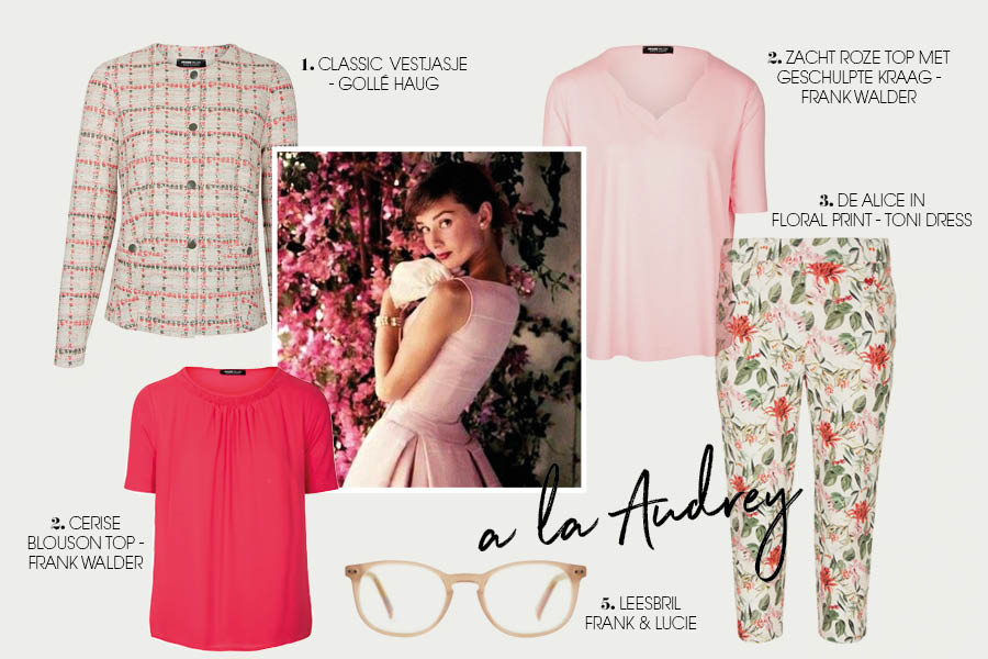 De look van Audrey Hepburn met de kleding van DRESSYOURAPARENTS