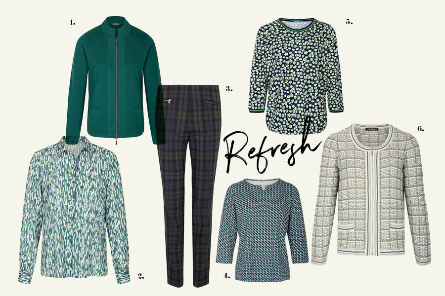 Bekijk het Lookbook REFRESH met de combinaties van frisse groene kleuren