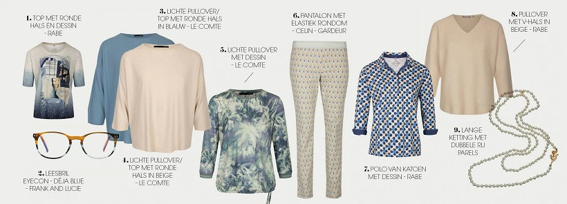 Lookbook dames THE BLUES met kleding van Gardeur, LeComte en Rabe bij DRESSYOURPARENTS kleding voor ouderen