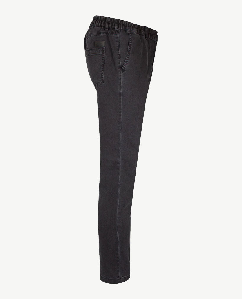D.Y.P. - Alex - Elastische band - Aansluitende jeans - Grijs