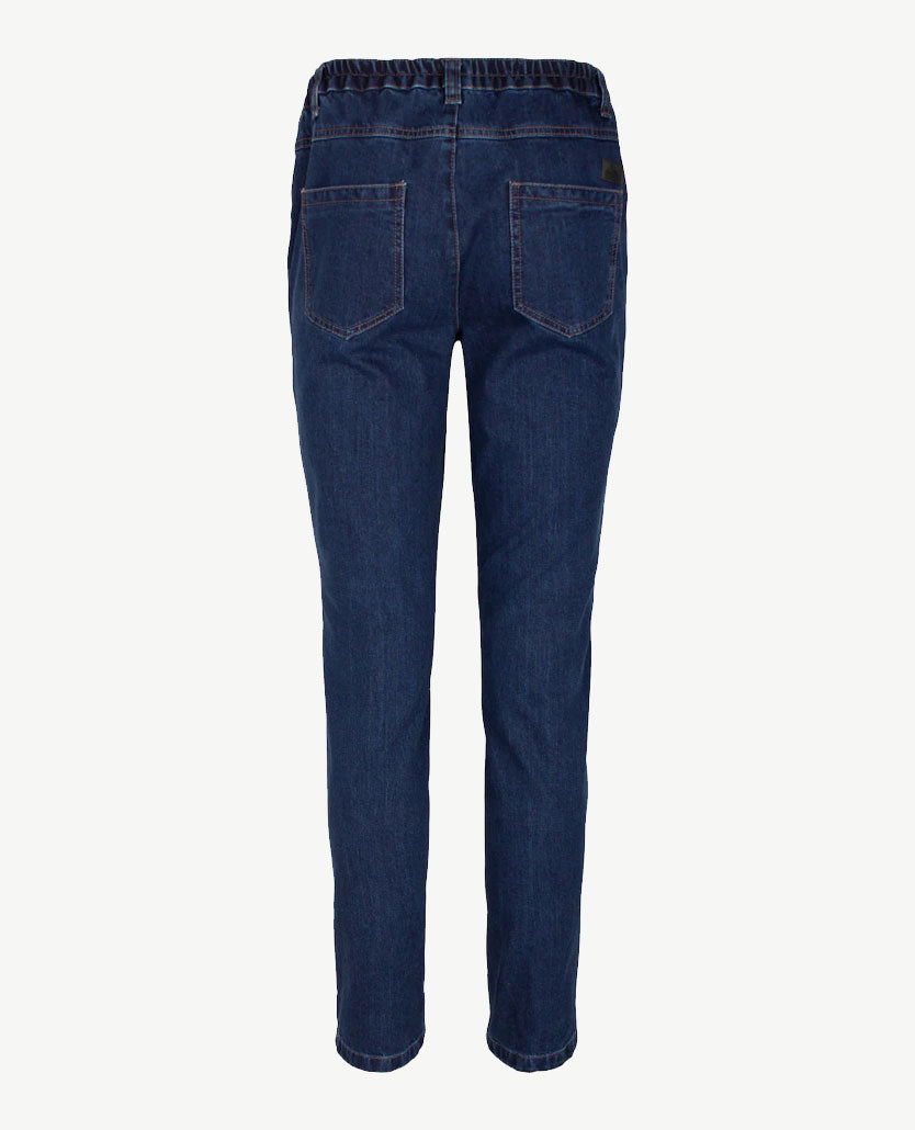 D.Y.P. - Alex - Elastische band - Aansluitende jeans - Mid blue