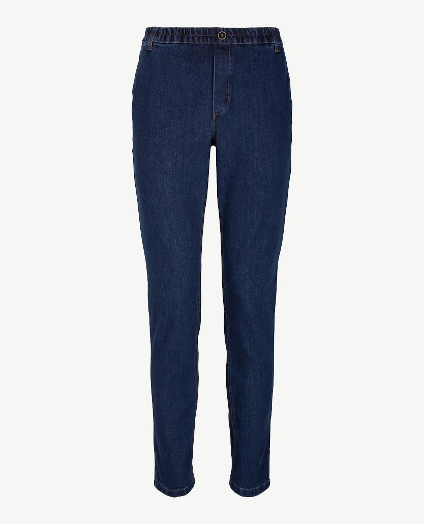 D.Y.P. - Alex - Elastische band - Aansluitende jeans - Mid blue