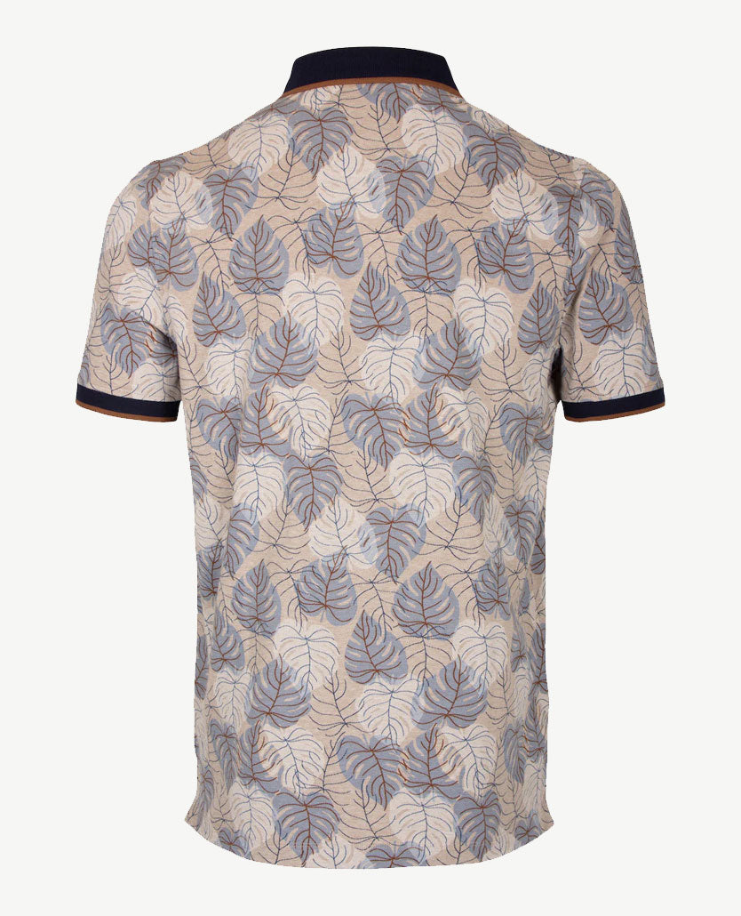 Baileys - Polo - Blad in beige, marine en cognac