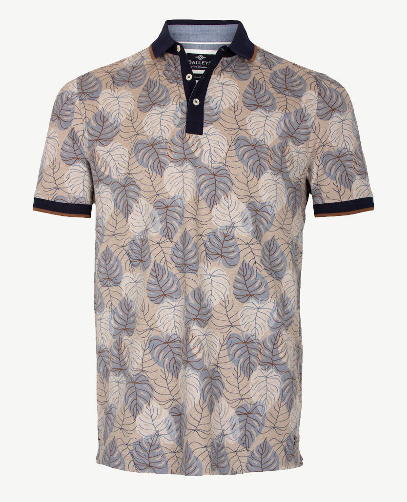 Baileys - Polo - Blad in beige, marine en cognac