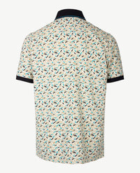 Baileys - Polo - Dessin met azuur, beige navy en wit