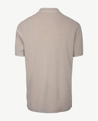 Brax - Polo Paddy - Jersey - beige en wit pinpoint