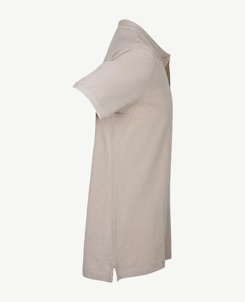 Brax - Polo Paddy - Jersey - beige en wit pinpoint