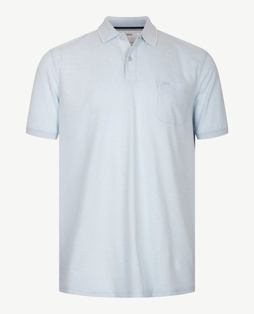 Brax - Polo Paddy - Jersey - blue en wit pinpoint