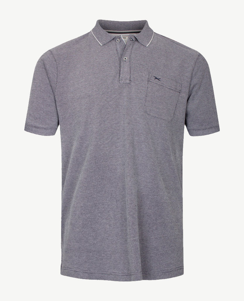 Brax - Polo Paddy - Jersey - marine en wit pinpoint