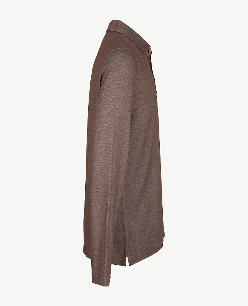 Brax - Polo Prescott -Jersey - Werkje boomschors en wit