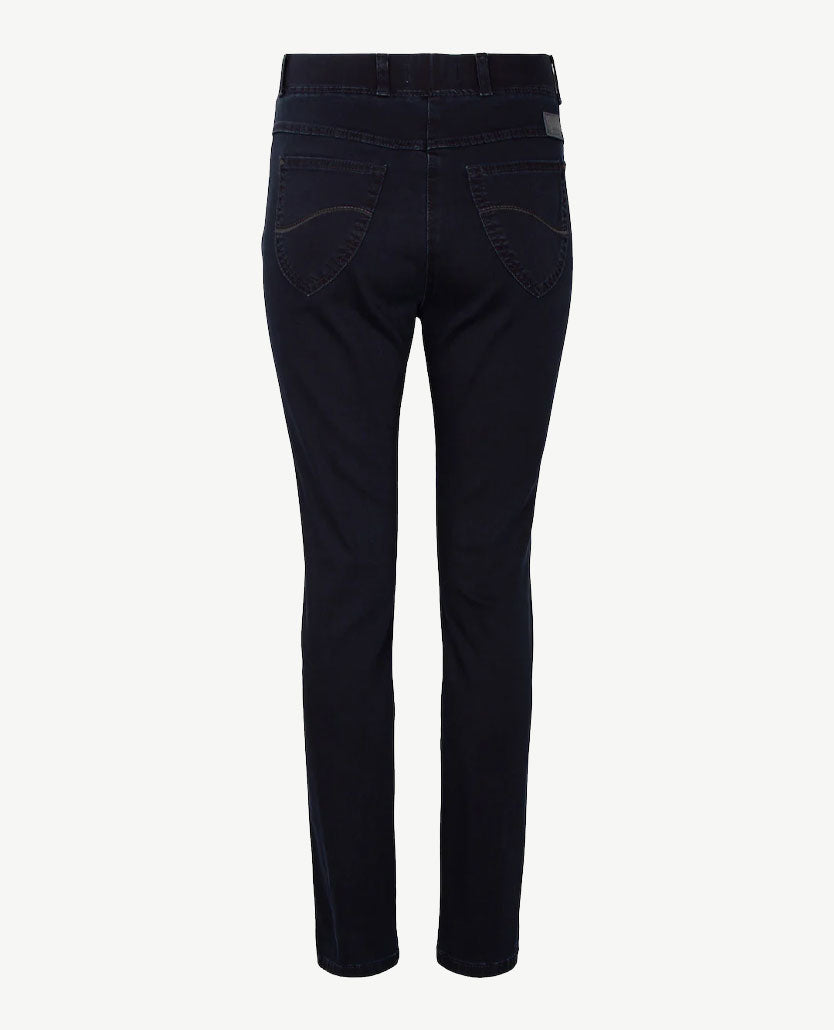 Brax Raphaela - Lavina Joy - Elastiek rondom - Jeans - Korte lengte - Navy