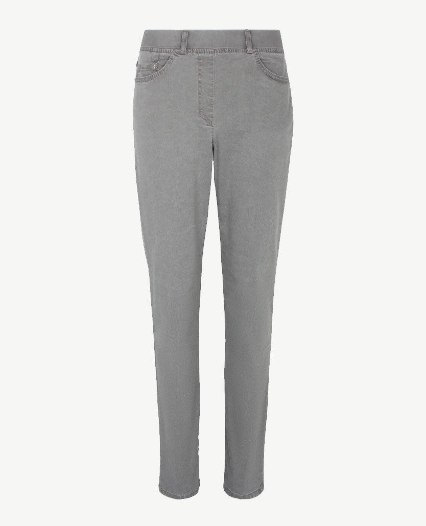 Brax Raphaela - Lavina - Elastiek rondom - jeans - Normale lengte -  licht antraciet