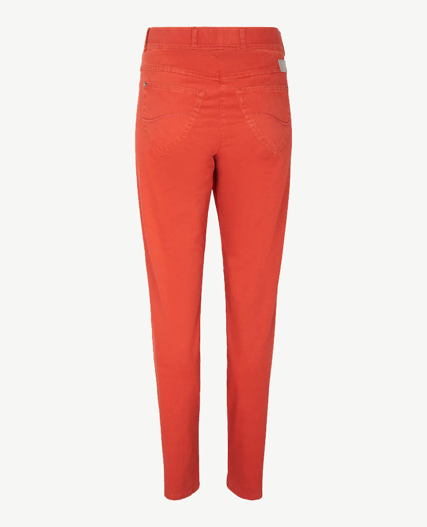 Brax Raphaela - Lavina - Elastiek rondom - katoen - Normale lengte - Warm Rood