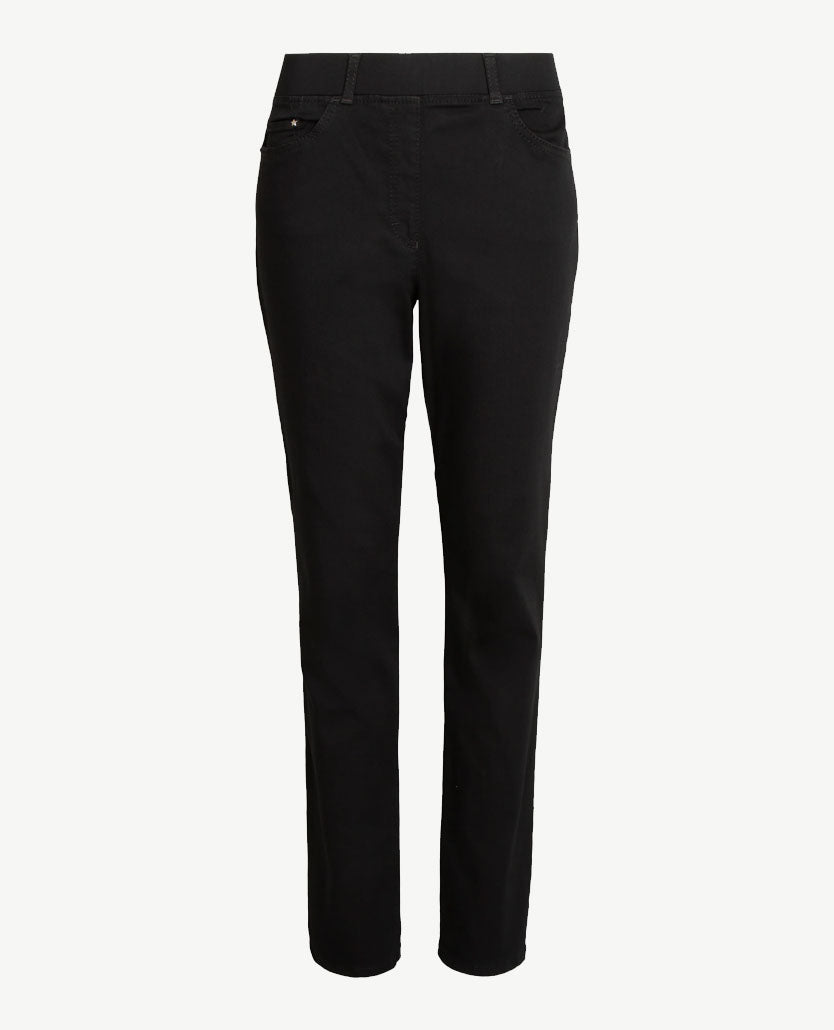 Brax Raphaela - Lavina Joy - Elastiek rondom - jeans - Korte lengte - Zwart