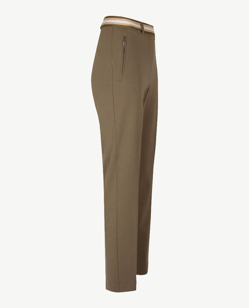Brax Raphaela - Lillyth - Elastiek rondom jersey - Normale lengte - Khaki