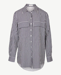 Erfo - Blouse oversized - Streep marine en wit
