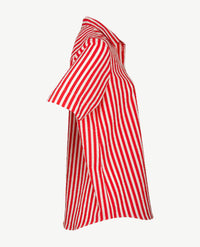 Erfo - Blouse - Streep rood-wit