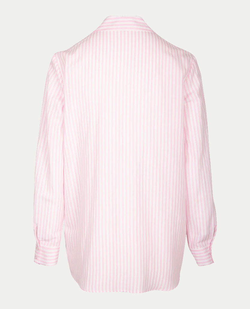 Erfo - Blouse oversized - Streep roze en wit