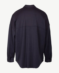 Erfo - Jasje  oversized - met kraag - Traveljersey - Marineblauw