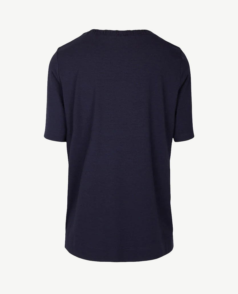 Erfo - Top - ronde hals - Marine