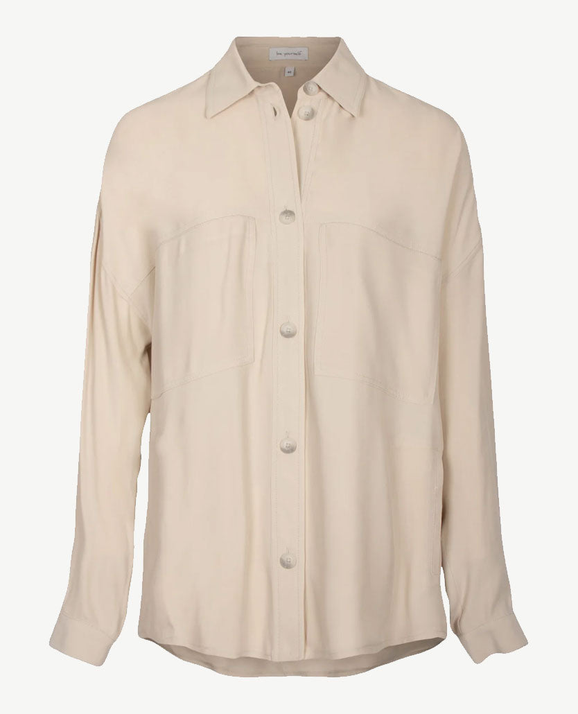 Erfo - Vestjasje - lang en oversized - Beige