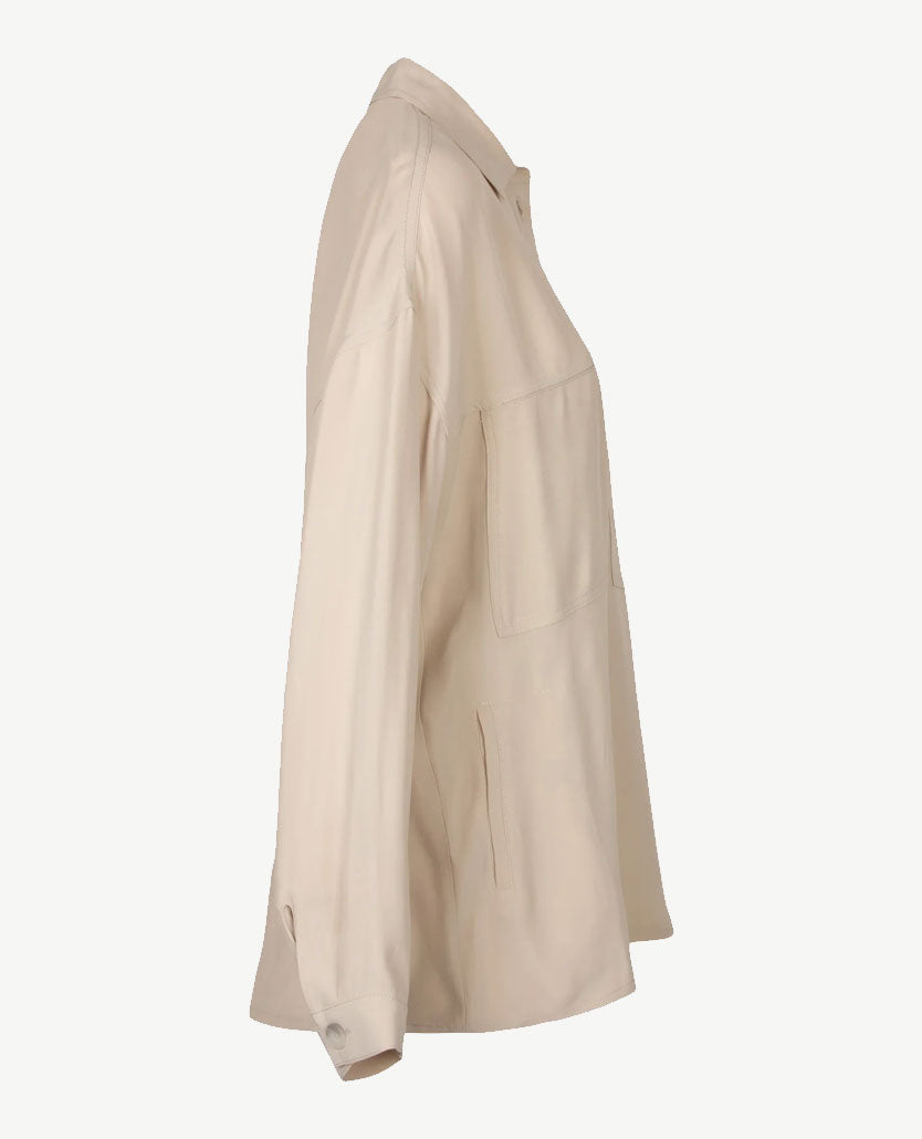 Erfo - Vestjasje - lang en oversized - Beige