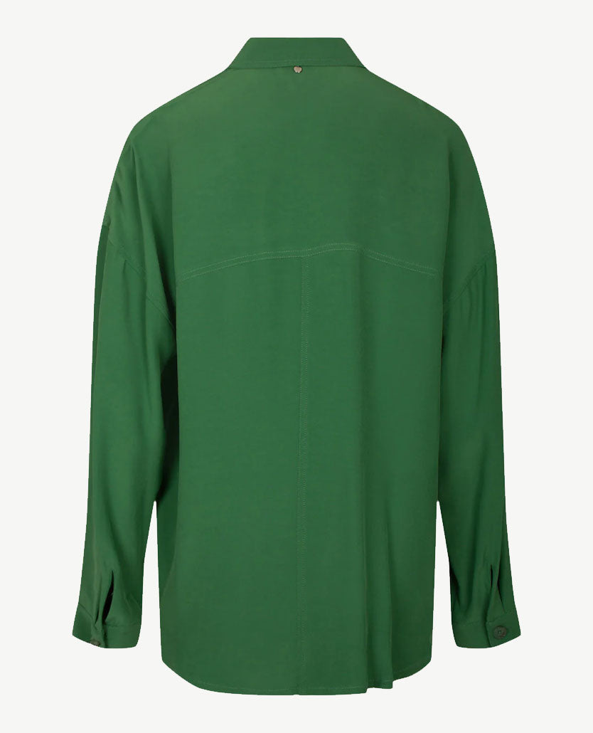 Erfo - Vestjasje - lang en oversized - Groen