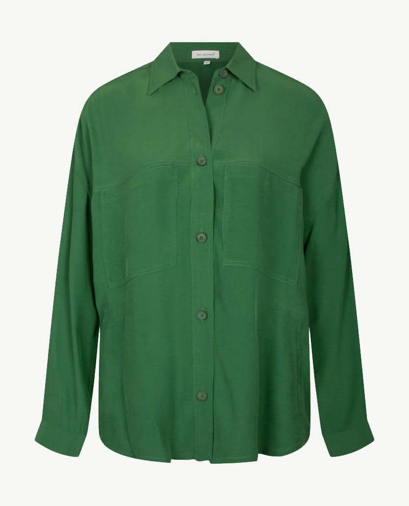 Erfo - Vestjasje - lang en oversized - Groen