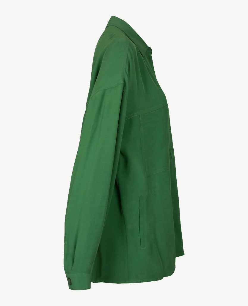 Erfo - Vestjasje - lang en oversized - Groen