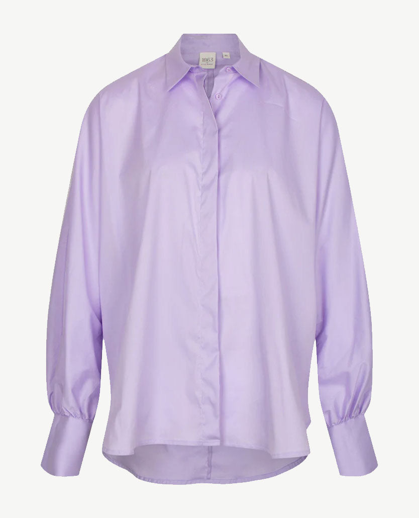 Eterna - Oversized blouse - Poplin - Lila