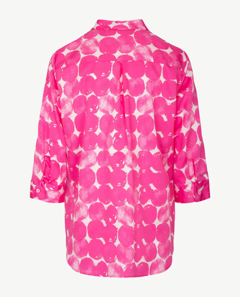 Eterna - Tuniekblouse - Satijnkatoen - Pink met wit