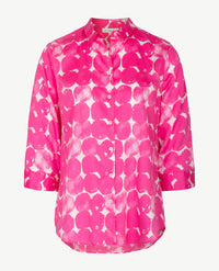 Eterna - Tuniekblouse - Satijnkatoen - Pink met wit