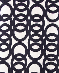 Frank Walder  - Top kleine v-hals - Navy met wit
