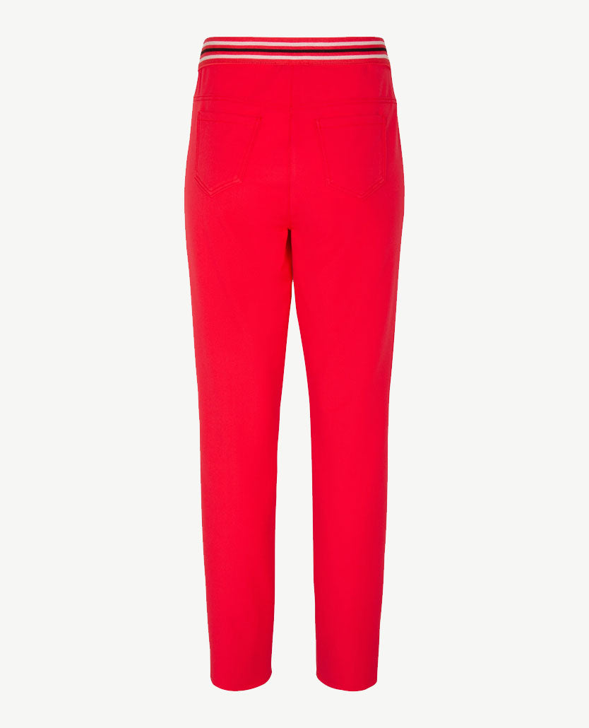 Frank Walder - Pantalon Brenda - Elastiek rondom - Rood