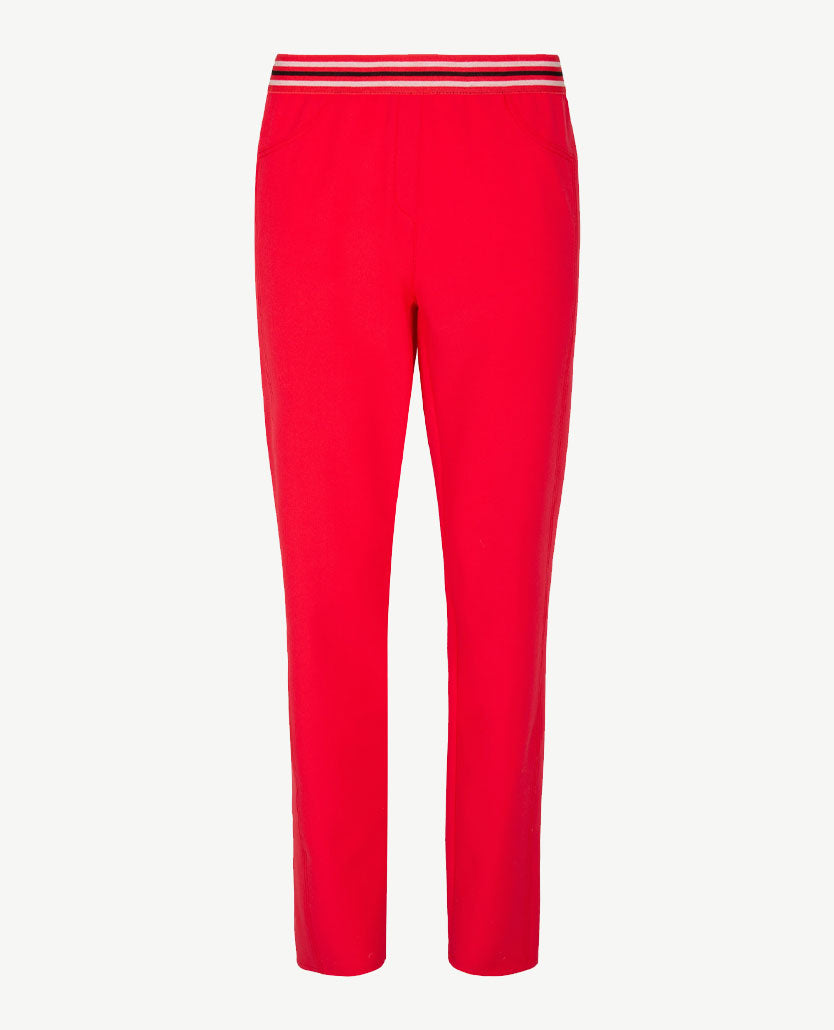 Frank Walder - Pantalon Brenda - Elastiek rondom - Rood