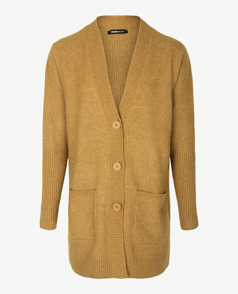 Frank Walder  - Vest met knopen - Cognac