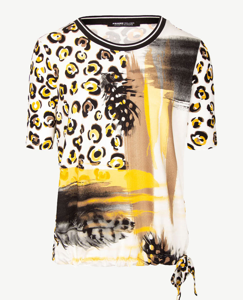 Frank Walder  - Blouson - Dessin zwart, wit en geel en grijs