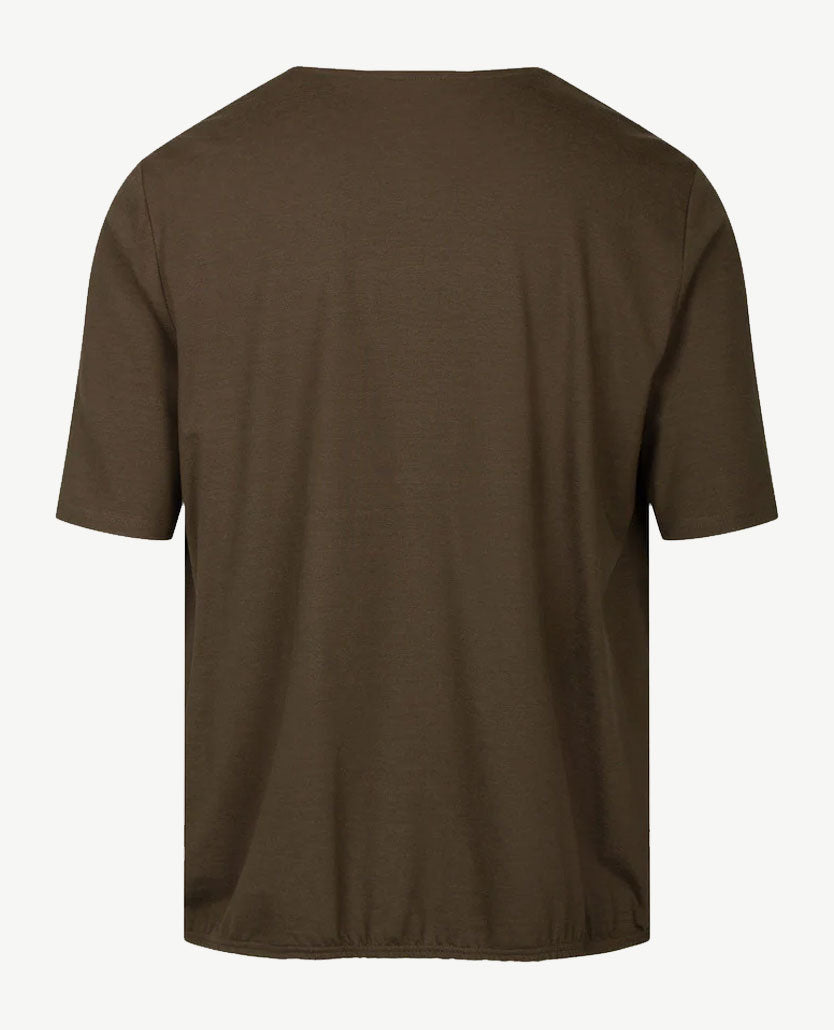 Frank Walder  - Blousontop met koordje - Khaki