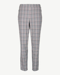 Frank Walder - Broek - Elastiek rondom - Ruitje met zwart wit en iets peach