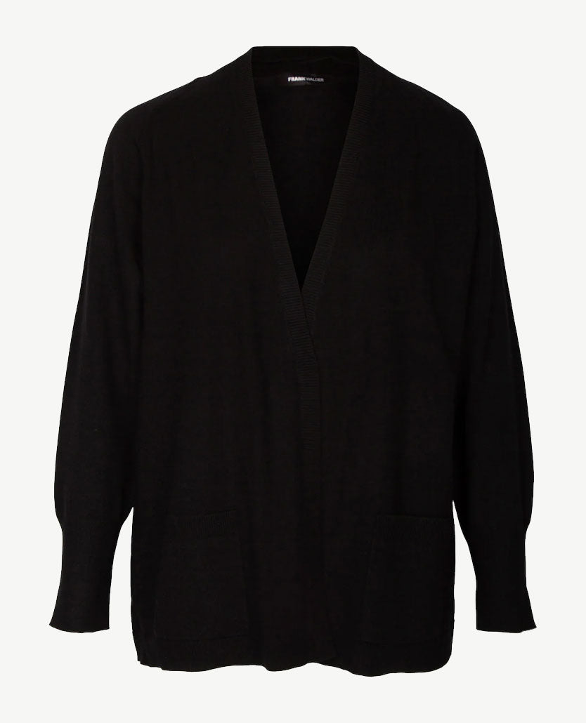 Frank Walder  - Halflang Vest - Zwart