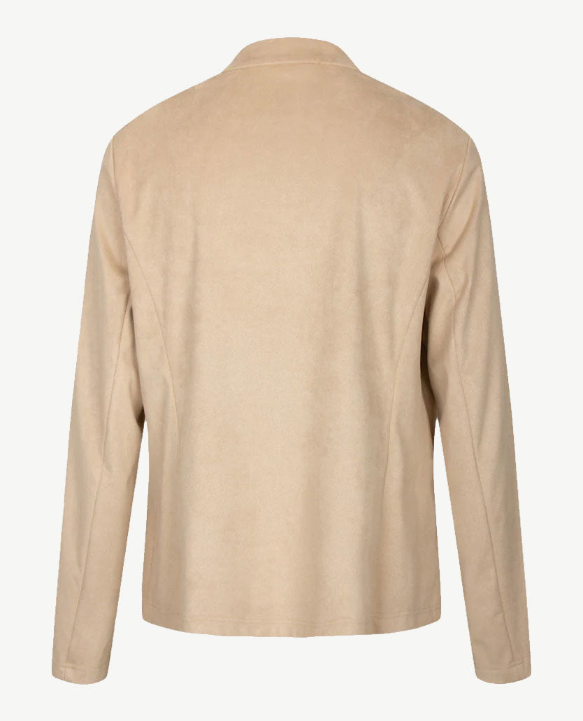 Frank Walder  - Jasje met rits - Vegan suède - Beige