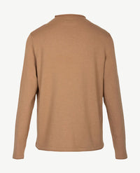 Frank Walder - Lichte pullover - Ronde hals - Camel