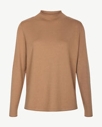 Frank Walder - Lichte pullover - Ronde hals - Camel
