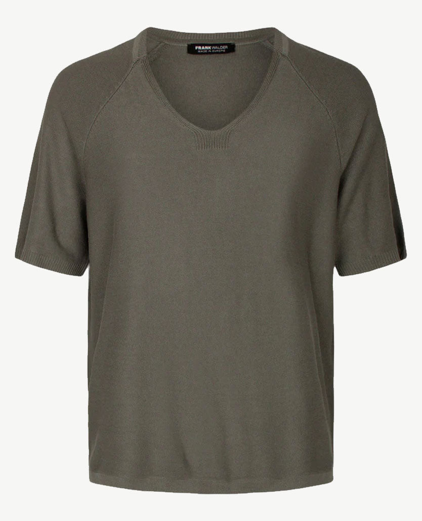 Frank Walder  - Lichte pullover top - Khaki
