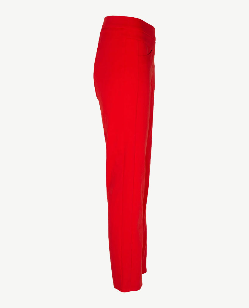 Frank Walder - Mia - Pantalon - Elastiek rondom - Enkelvrij - Rood