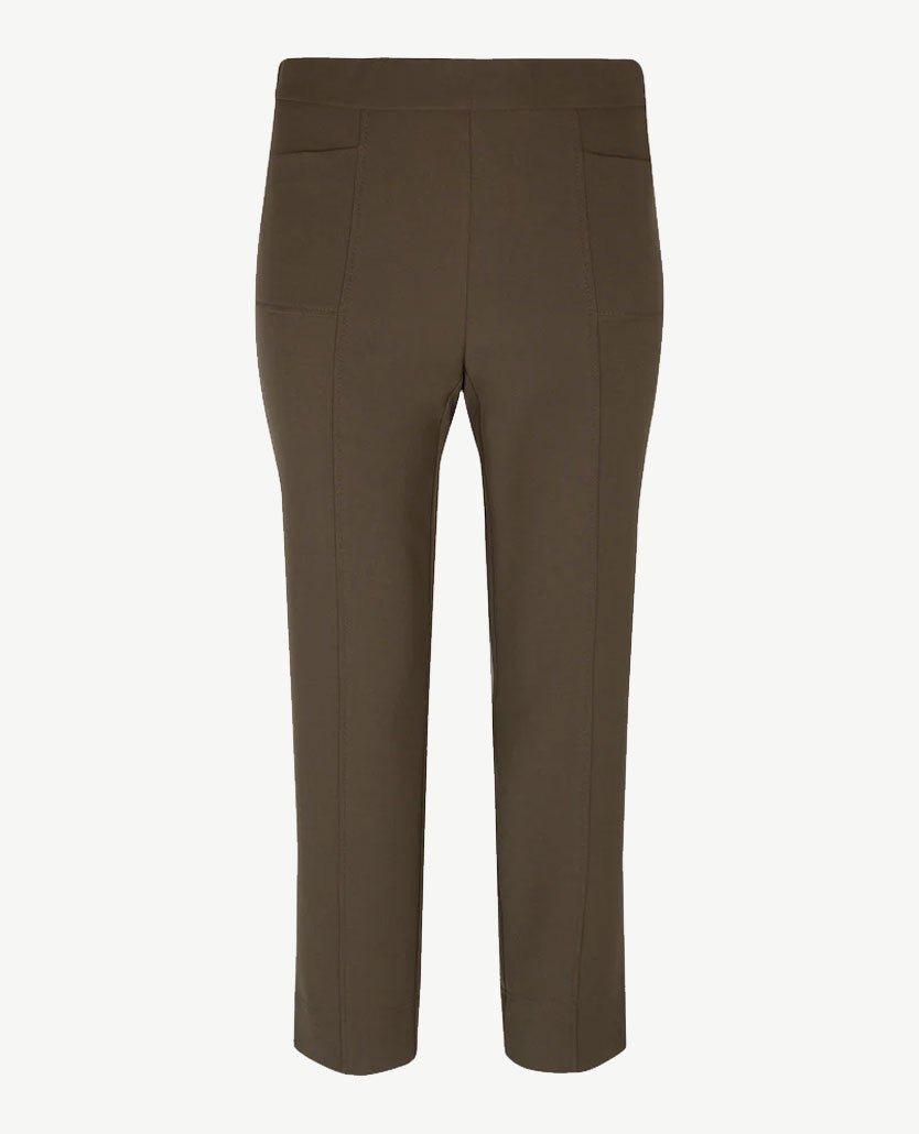 Frank Walder - Pantalon 3-4 lengte - Elastiek rondom - Khaki