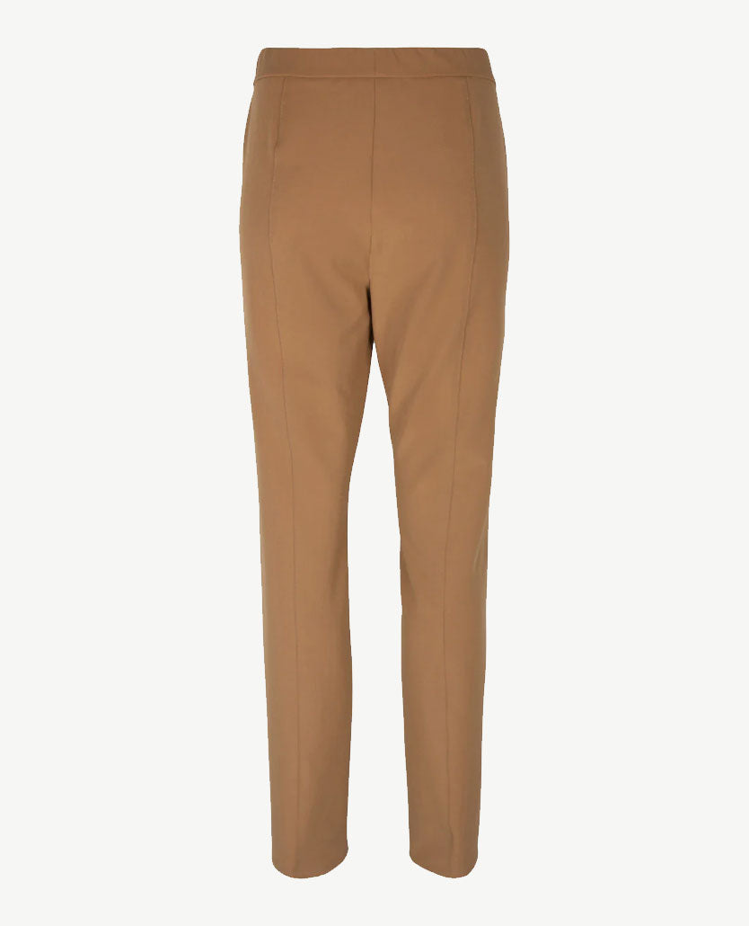 Frank Walder - Pantalon - Elastiek rondom - Beige/camel