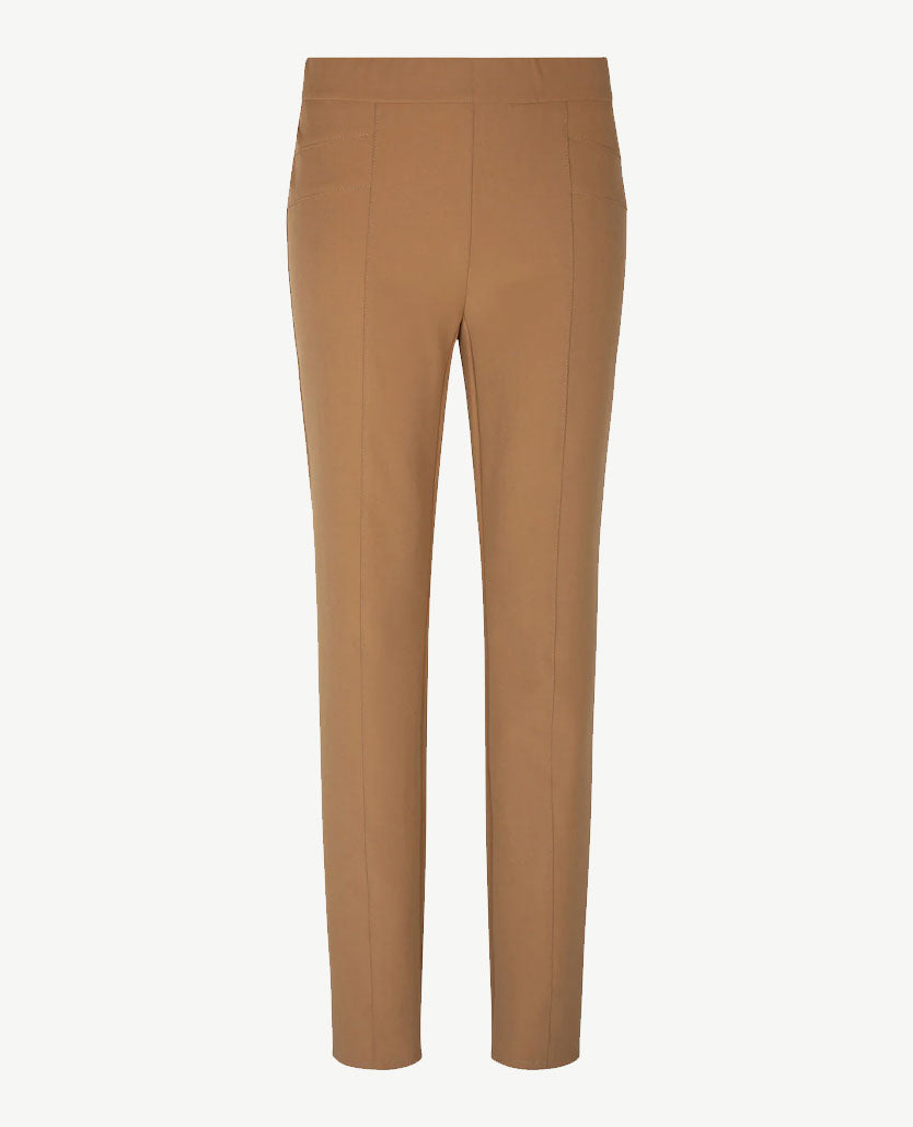 Frank Walder - Pantalon - Elastiek rondom - Beige/camel