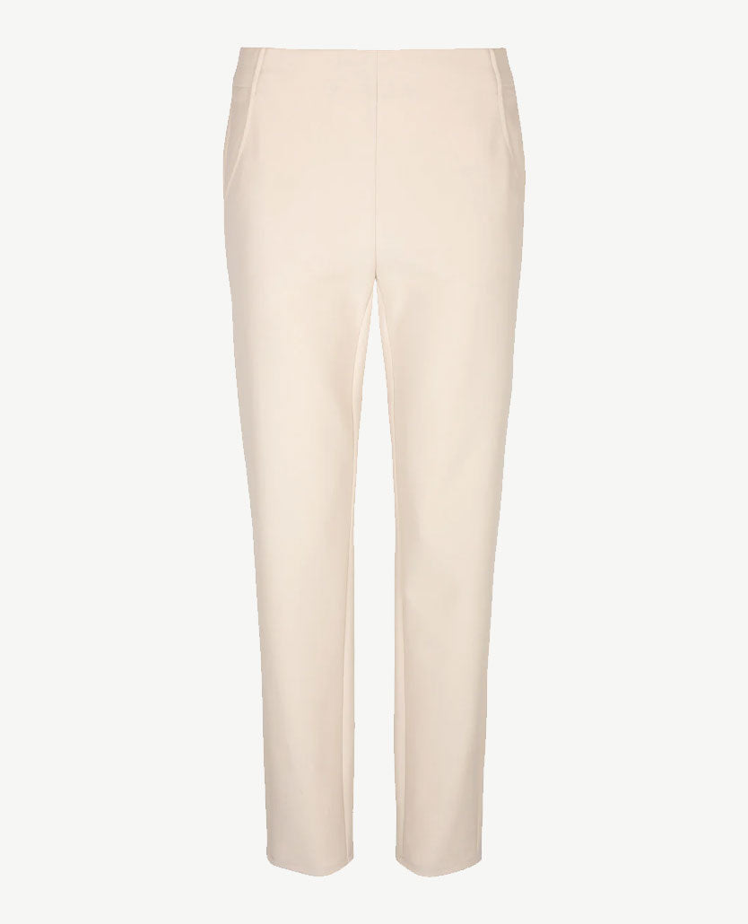 Frank Walder - Pantalon travel - Elastiek rondom - Beige