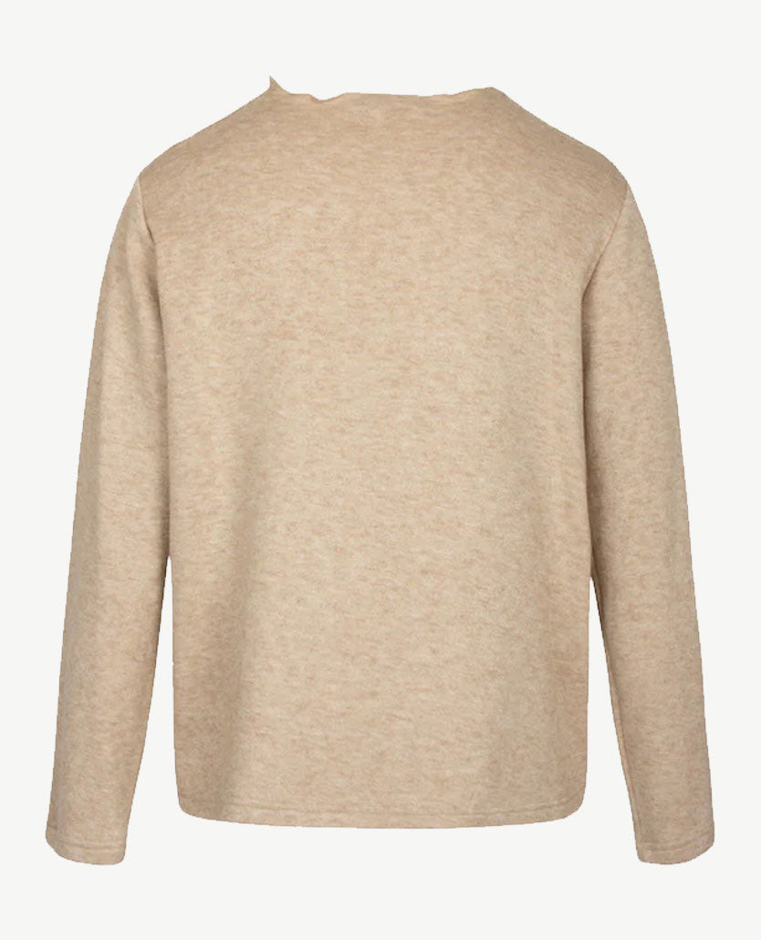 Frank Walder - Pullover - ronde hals - Beige mêlee